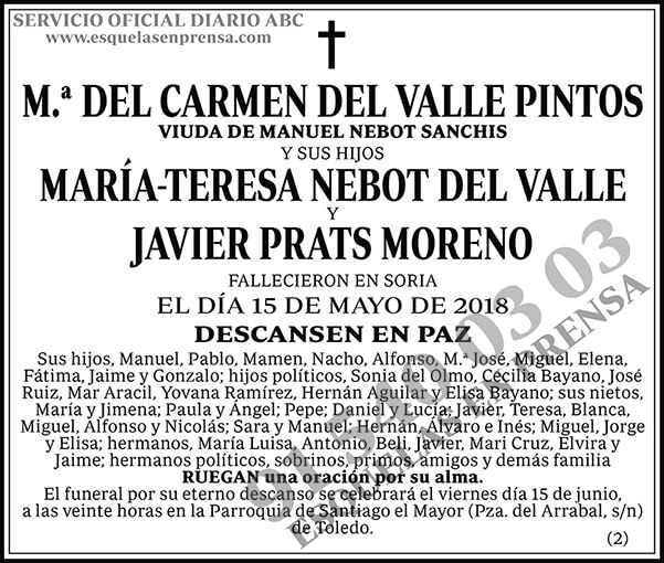 M.ª del Carmen del Valle Pintos